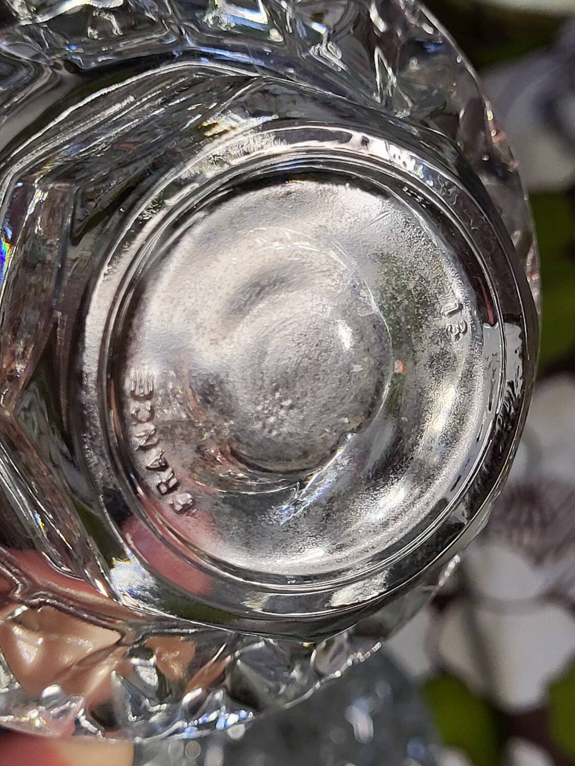 Glass candle holders