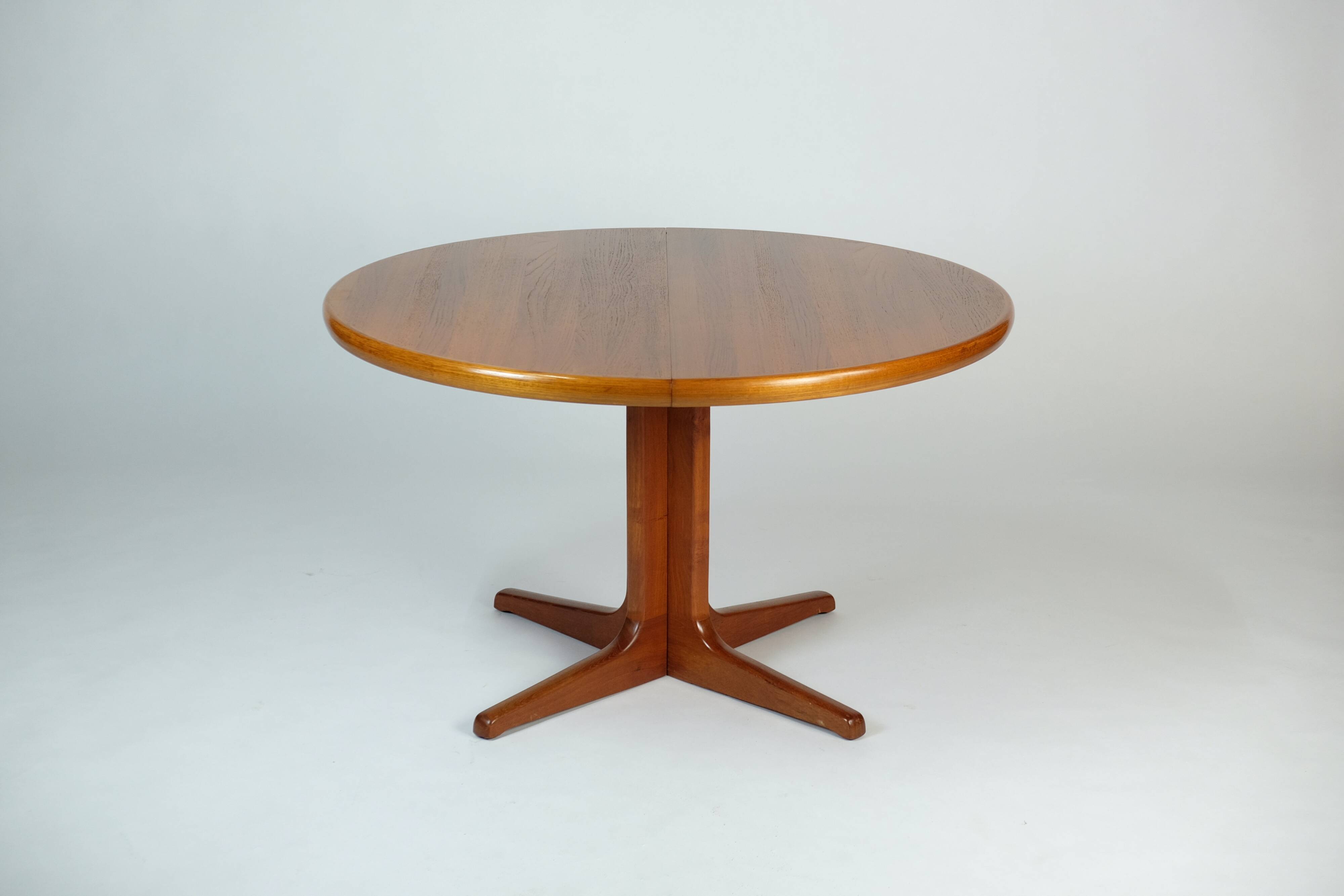 Vintage Teak Esstisch Dining Table Rund Erweiterbar Glostrup Danish Design