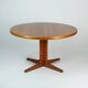 Vintage Teak Esstisch Dining Table Rund Erweiterbar Glostrup Danish Design