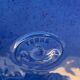4 octagonal flat plates terre de Provence blue ceramic glazed vintage
