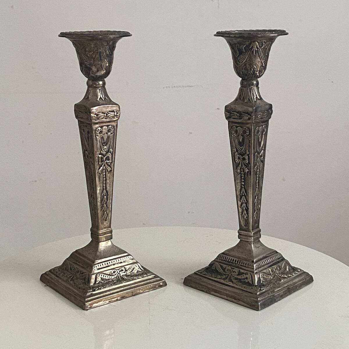 Pair of Victorian Silver-Plated Candelabra