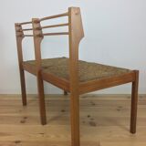 Wooden mulched modernist bench in 1950s