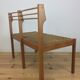 Wooden mulched modernist bench in 1950s