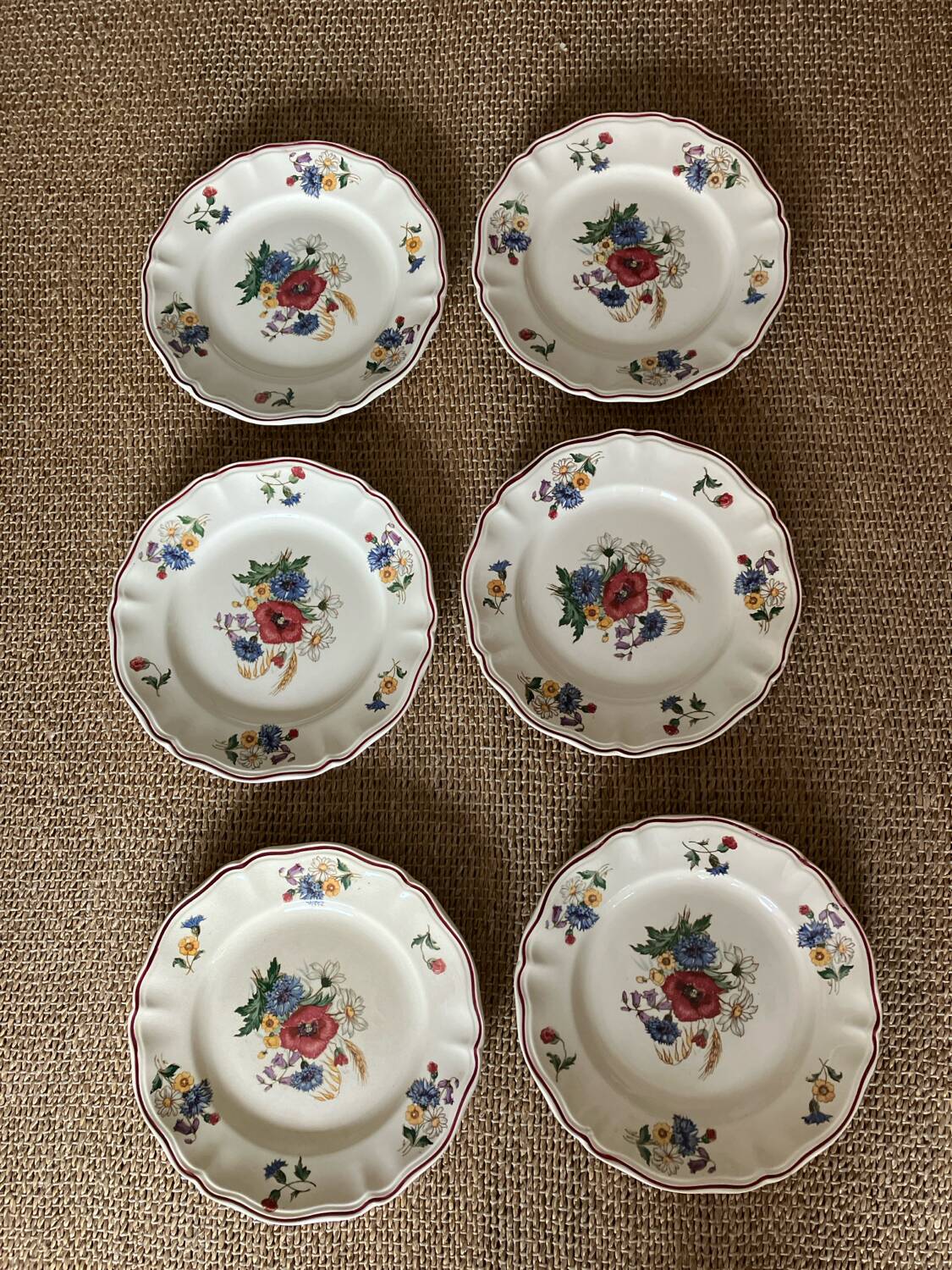 6 dinner plates