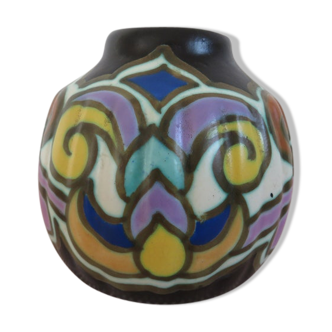 Bergen ceramic vase signed art deco 20s 30s