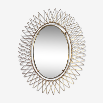 Retractable sun mirror, 34x27 cm