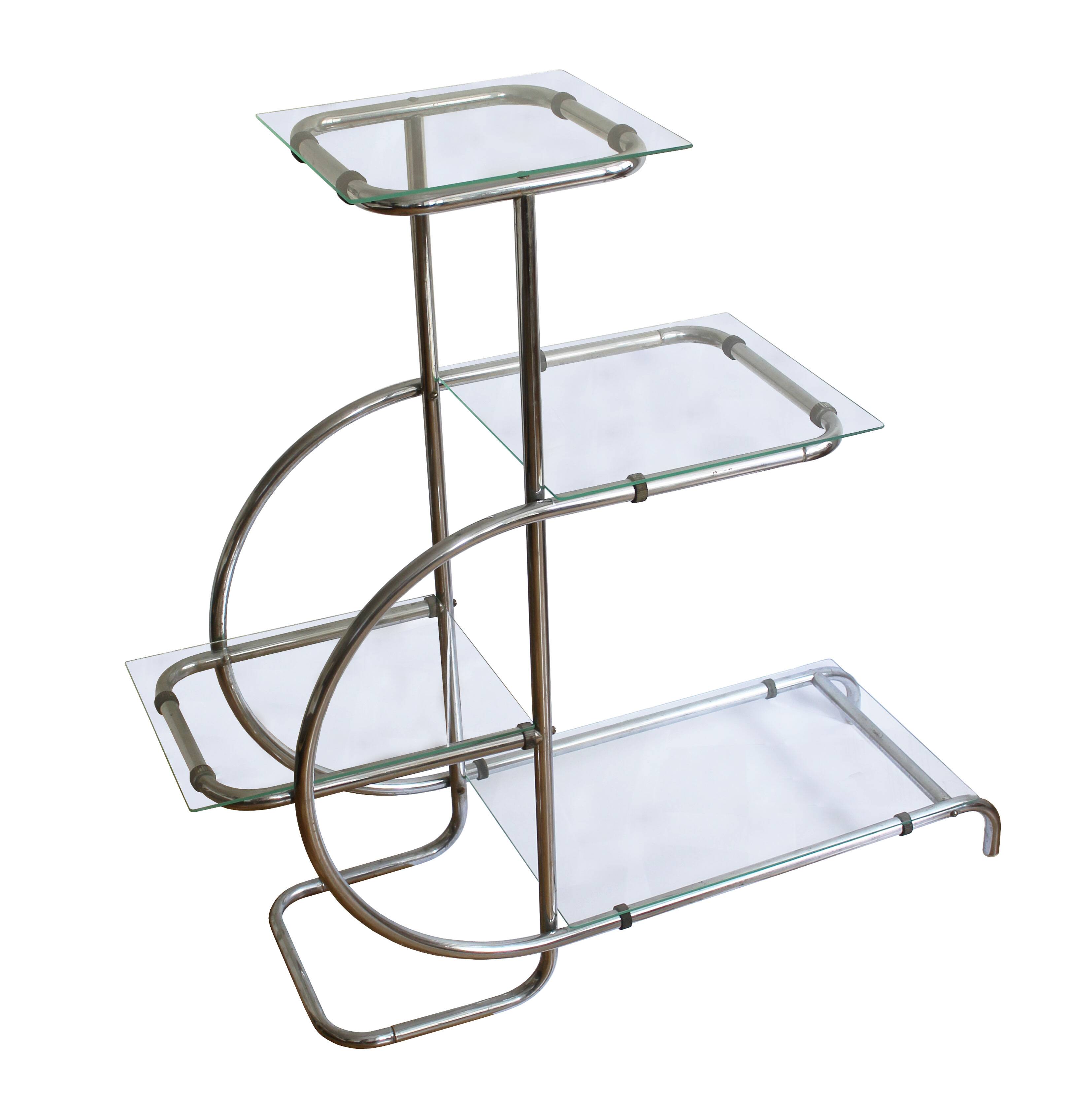 1930's Bauhaus Tubular Flower Stand