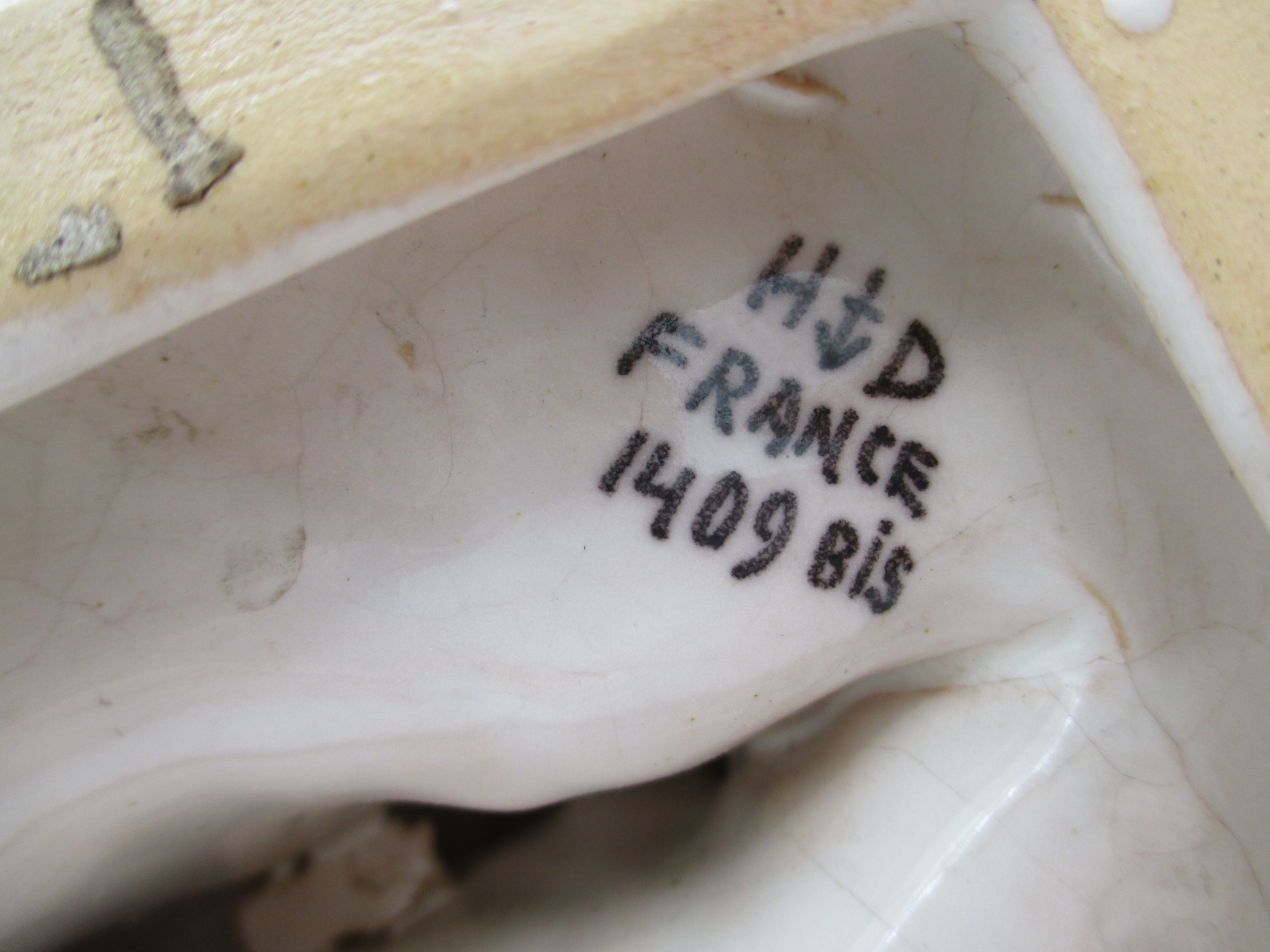 Greenhouse books ceramic cracked Antilopes signed Henri Delcourt art deco