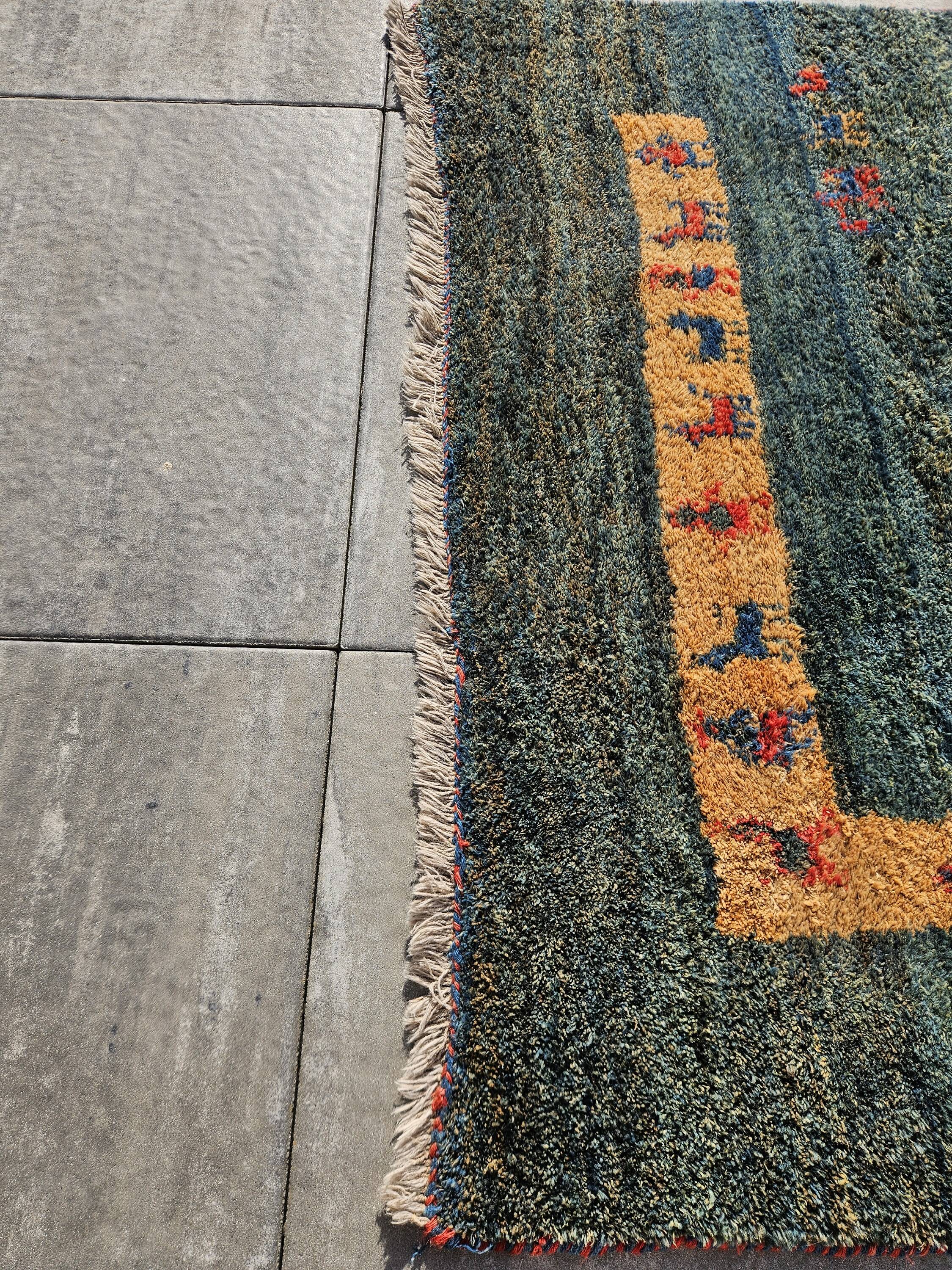 Tapis Gabbeh, Népal, laine, 290cm x 193cm