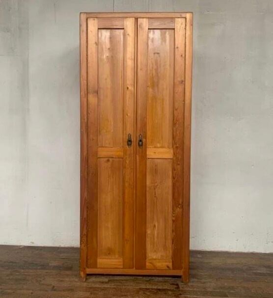 Parisian wardrobe with 2 doors in solid fir