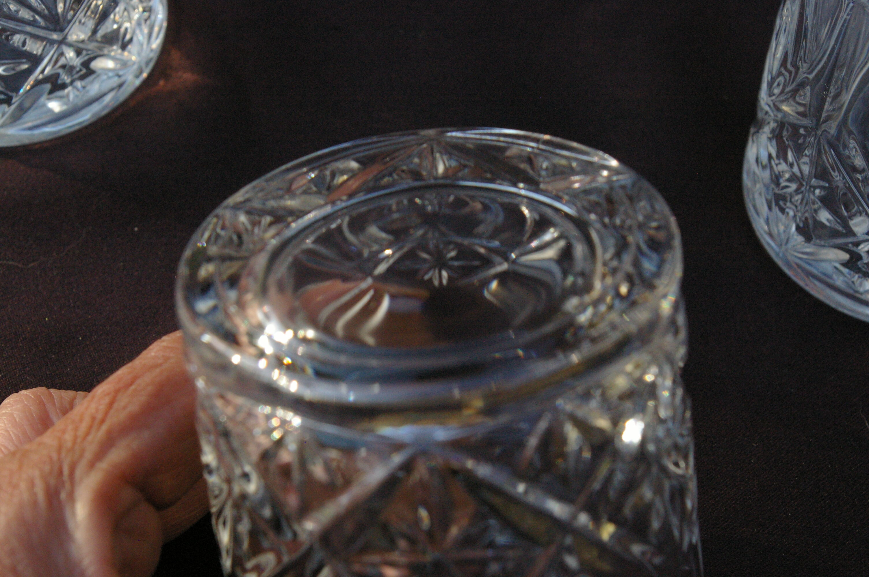 7 Crystal Whiskey Cup Glasses
