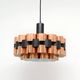 Copper lamp by Wener Schou for Coronell Elektro, 1970s