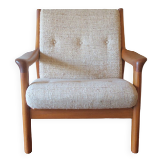 Gustav Thams for A/S Vejen solid teak lounge chair Denmark 1960s-70s