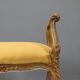 Pair of antique baroque-style benches in carved wood, Italy, 20th century.