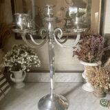 52cm silver-plated metal chandelier
