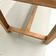 Solid oak farmhouse table, 1970s
