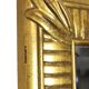 Miroir Deknudt en or Hollywood Regency biseauté 92 cm