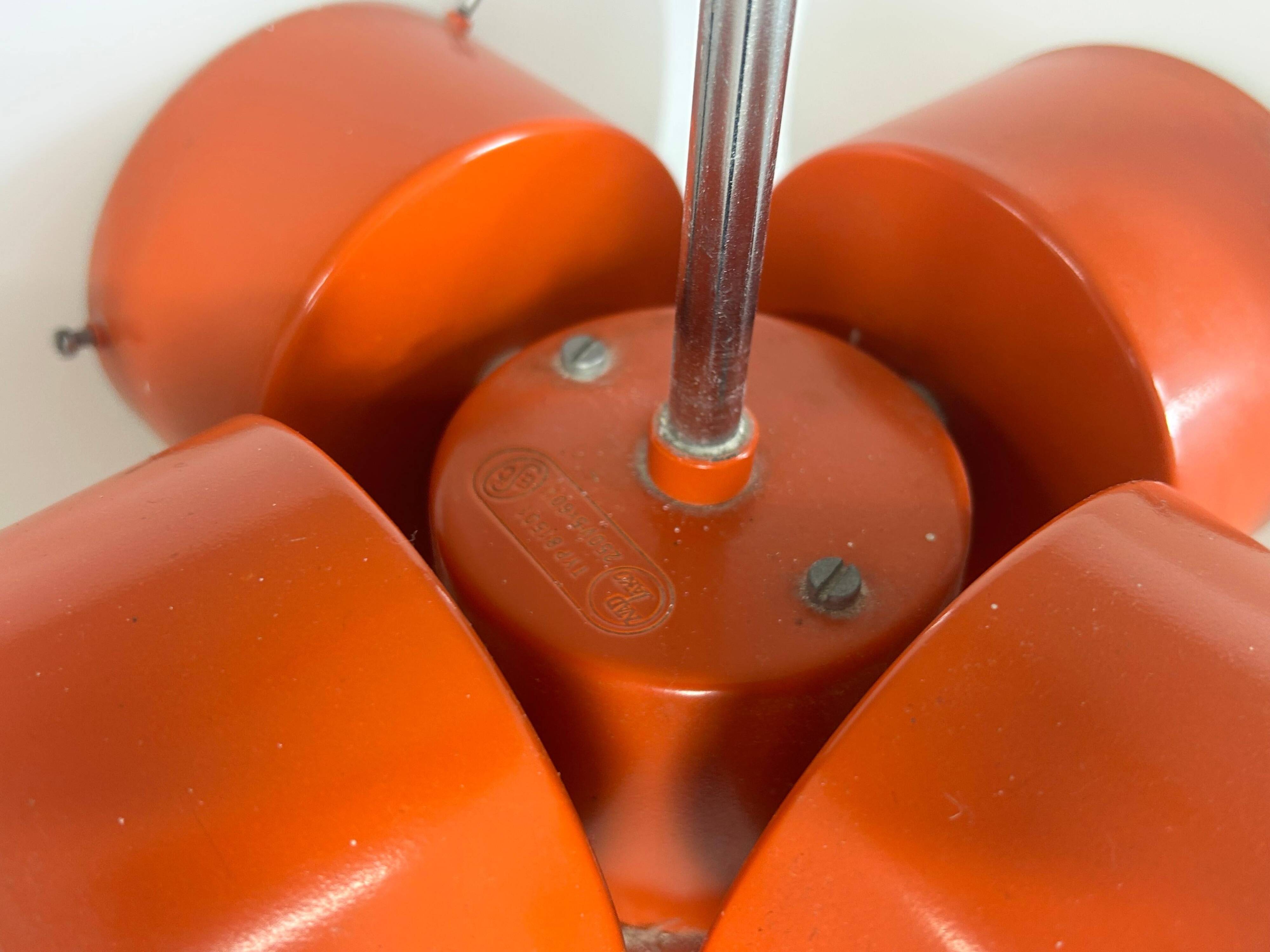 Orange lustre model 81501 by Josef Hurka for Napako