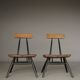 Chaises longues Pirkka par Ilmari Tapiovaara pour Laukaan Puu. Lot de 2