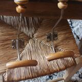 Pair butterfly hooks locust ball wood