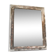 Beaded eighteenth weathered wooden mirror
