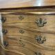 1930s English curved mahogany back desk