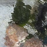 Round iridescent ceramic dish Vallauris