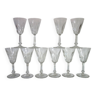10 Baccarat glasses model Tourville