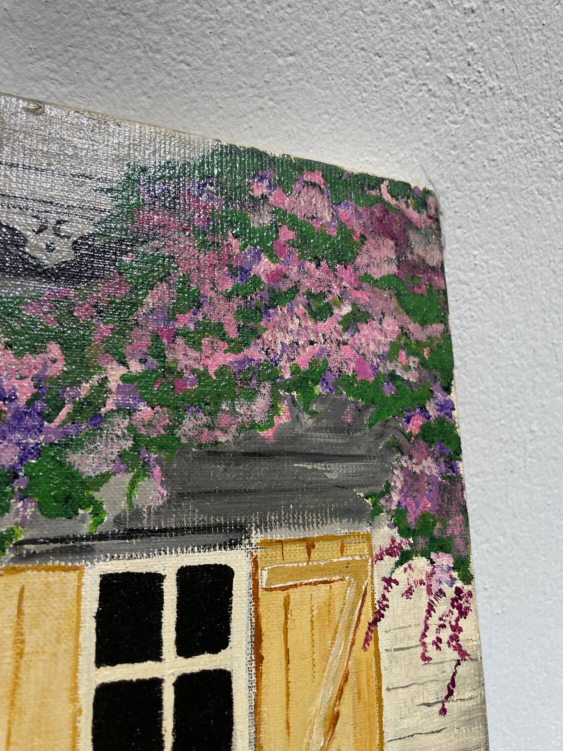 Native painting winter garden oil painting on canvas