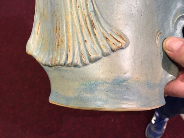 Vase anthropomorphe céramique émaillée France 1995