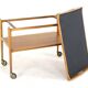 mid century modern wooden Trolley with removable tray