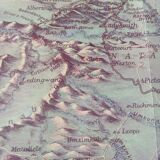 Bird's-eye map of South Africa 1900's