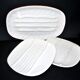 Asparagus set: 2 plates + asparagus dish in antique earthenware