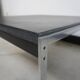 Square coffee table with black stone top, 1970s