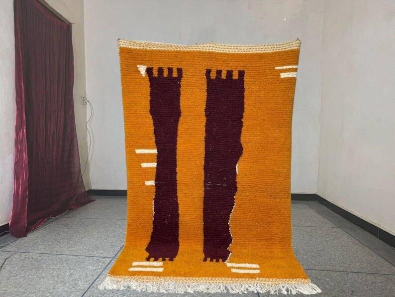 Handmade Beni Ouraine rug, size 150 x 250 cm