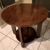 Art Deco style oak side table