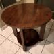 Art Deco style oak side table