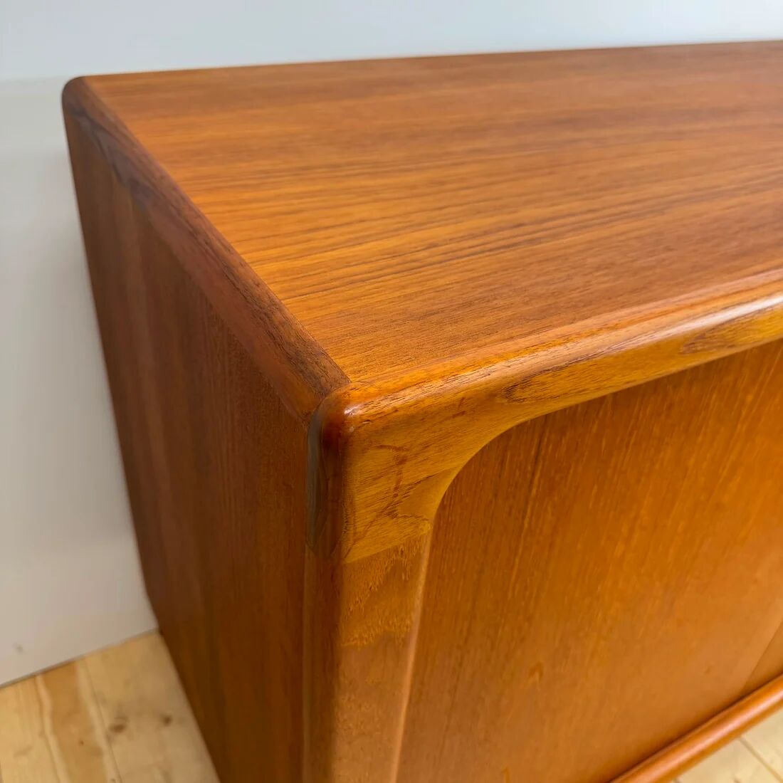 Dyrlund buffet in teak with sliding doors, Denmark 1960.