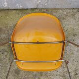 Paire de chaises traineaux Orange