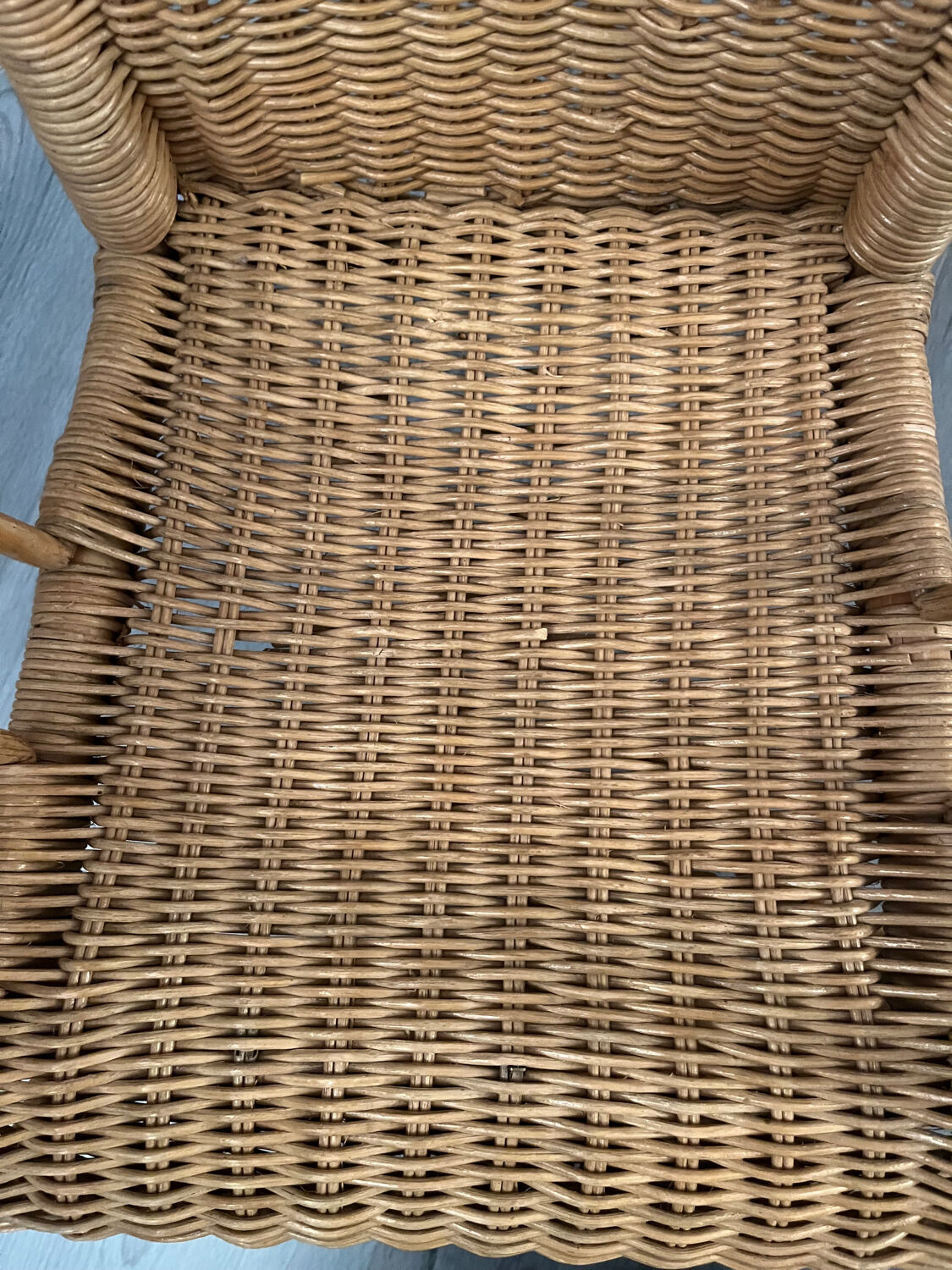 Rattan armchair for children