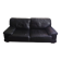 3-seater leather sofa and its armchair