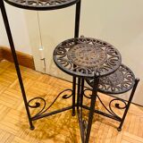Porte pot fonte