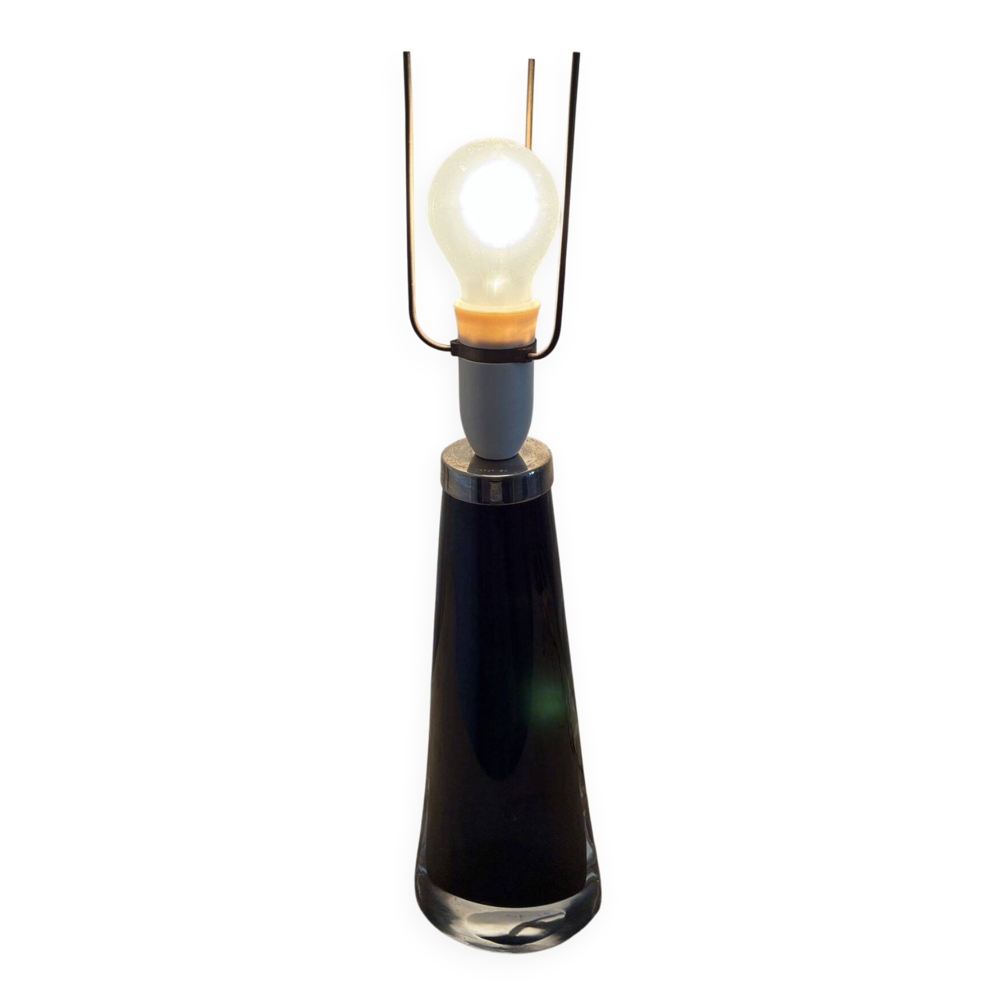 Carl Fagerlund for Orrefors RD 1566 glass table lamp, 1960s
