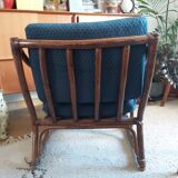 Vintage bamboo armchair