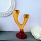 Vintage Candle Holder "Caution Curves" 1980s