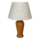 Mid Century Scandinavian pine table lamp 70's design minimalist