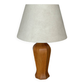 Lampe de table scandinave en pin, années 70