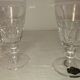 Five faceted glasses, caton collection, Saint-Louis crystal factory