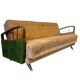Vintage green beige sofa / sofa bed / armchair