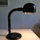 Black goose neck desk lamp ALDA 1980 Swedish Mid-Century